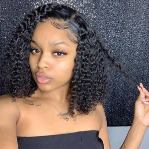 Curly Lace Front Human Hair Wigs