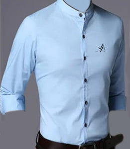 JayJone,s  Long Sleeve Mandarin Collar Shirt