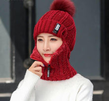 Load image into Gallery viewer, Women Wool Ski Hat Sets
