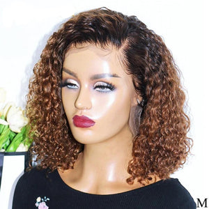 1B/27 Ombre Color Short Curly 13*4