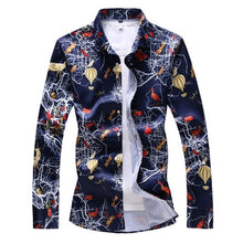 Load image into Gallery viewer, Luxury Shirt Basic Plus Size Slim Floral Animal Print
