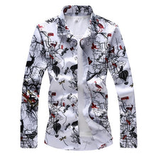 Load image into Gallery viewer, Luxury Shirt Basic Plus Size Slim Floral Animal Print
