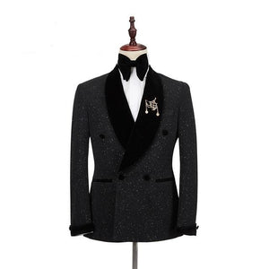 New Tuxedo Two Pieces Double Breasted Slim Fit