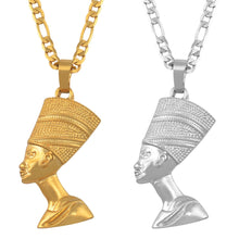 Load image into Gallery viewer, Egyptian Queen Nefertiti Pendant Necklaces
