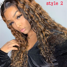 Load image into Gallery viewer, 1b/27 Deep Part 13*6 Ombre Brazilian Curly Lace Front
