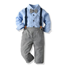 Load image into Gallery viewer, Kids Bowtie Tops+Suspender Pants
