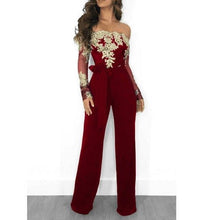 Load image into Gallery viewer, Lace Patchwork Jumpsuit
